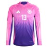 Camiseta de fútbol Manga Larga Alemania Muller 13 Segunda Equipación Euro 2024 - Hombre